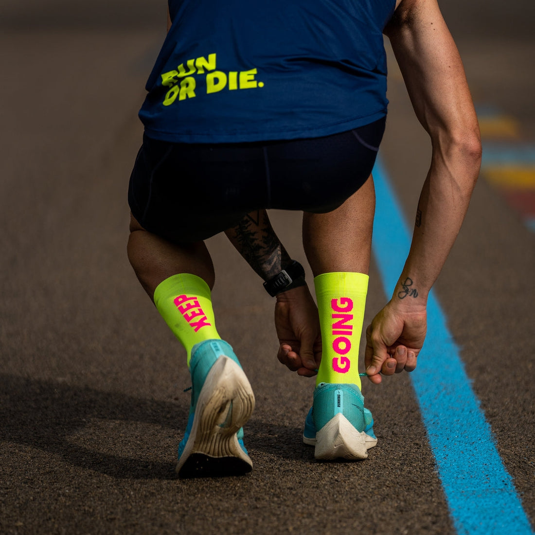 KEEP GOING YELLOW-SPORCKS KOŞU ÇORABI