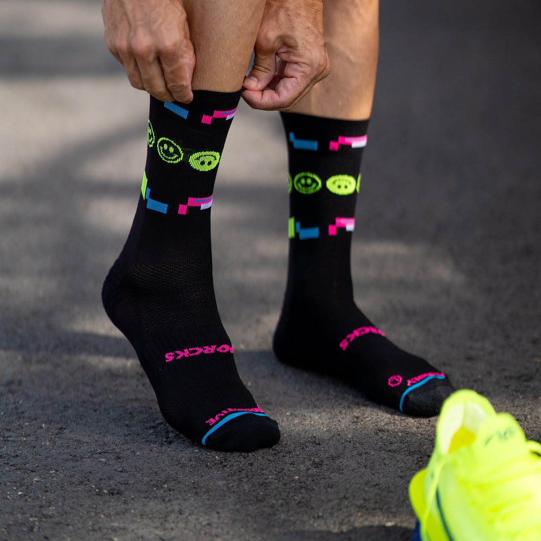 80'S NIGHT BLACK-SPORCKS KOŞU ÇORABI