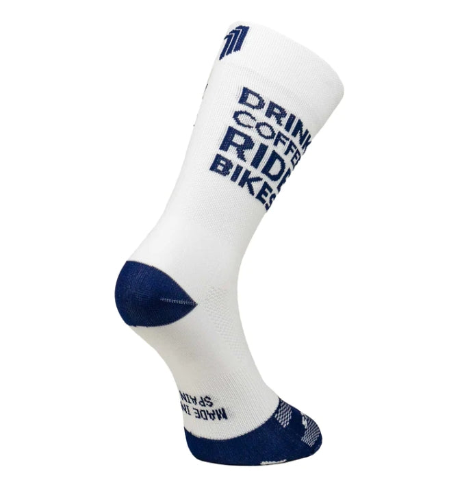 DRINK COFFEE WHITE-SPORCKS BİSİKLET ÇORABI