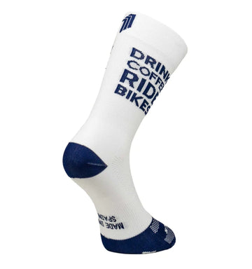 DRINK COFFEE WHITE-SPORCKS BİSİKLET ÇORABI