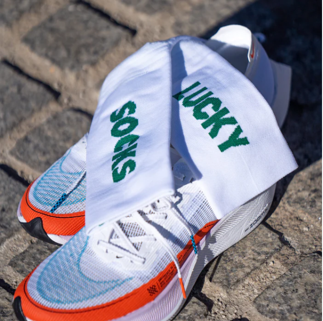 LUCKY WHITE-SPORCKS KOŞU ÇORABI